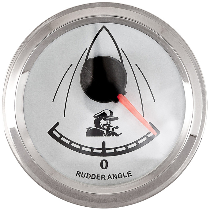 Указатель положения руля (Аксиометр) 52 мм бел/нерж (10252243)